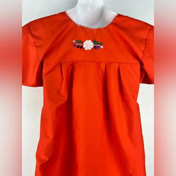 Mexican Dress AUTHENTIC HANDMADE IN MEXICO Embroidered - Picture 3 of 6